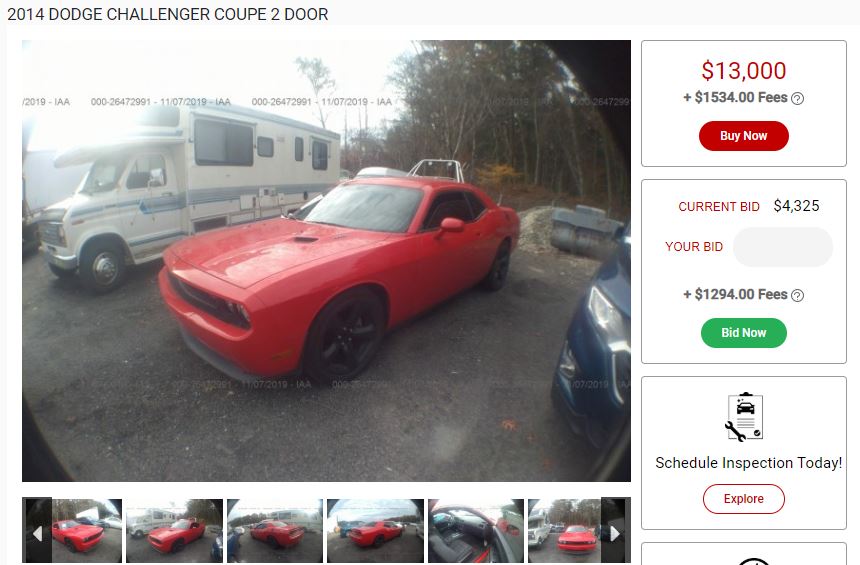 Red Dodge Challenger For Bid or Buy Now